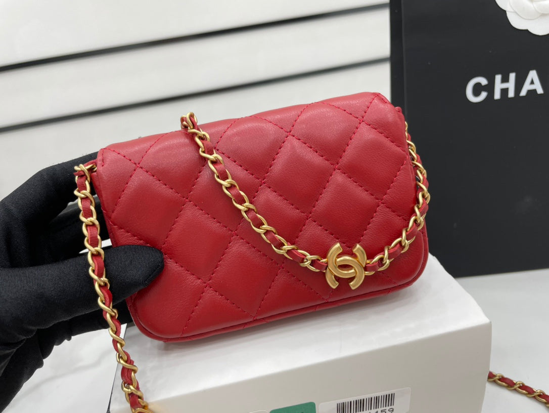 CHL Classic GLAMIstressed Red For Women Bags 4.7in/12cm