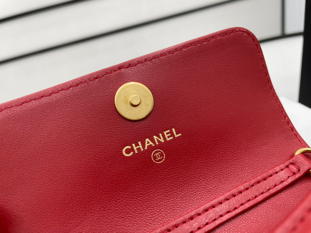 CHL Classic GLAMIstressed Red For Women Bags 4.7in/12cm