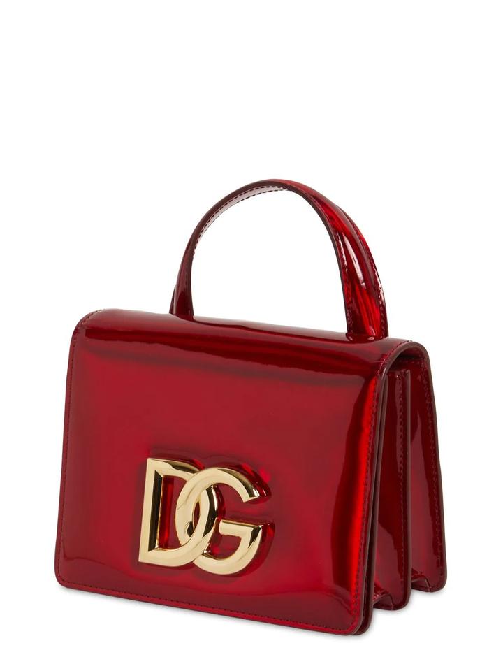 DOLCE & GABBANA RED PATENT LEATHER SMALL BAG