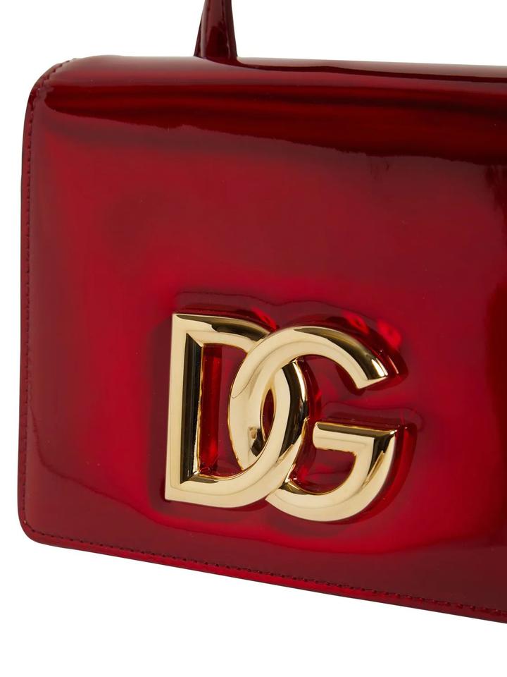 DOLCE & GABBANA RED PATENT LEATHER SMALL BAG