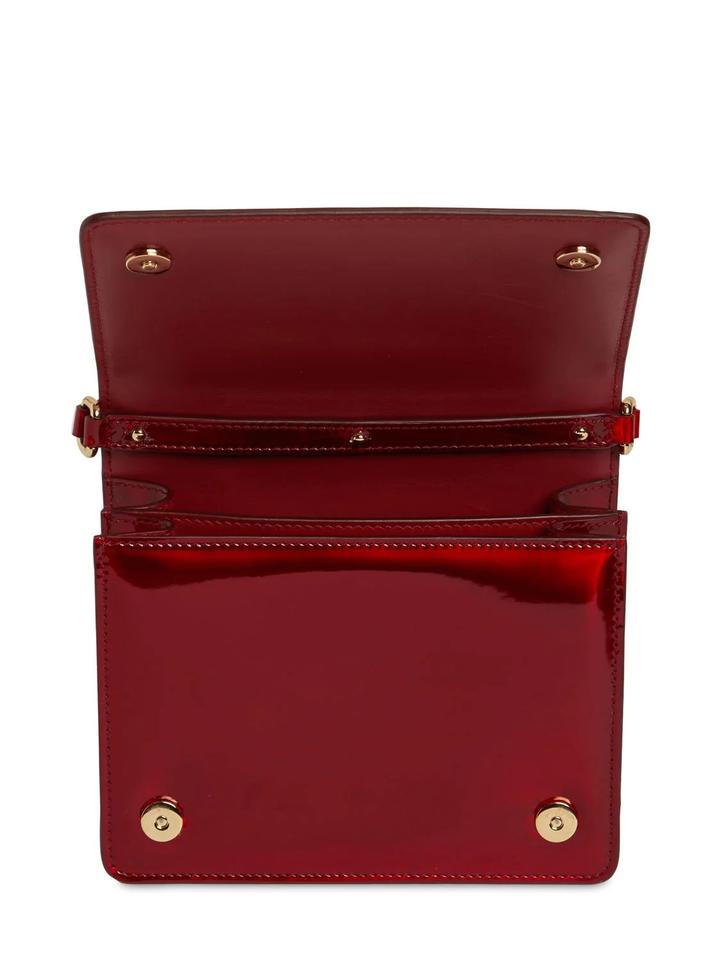 DOLCE & GABBANA RED PATENT LEATHER SMALL BAG