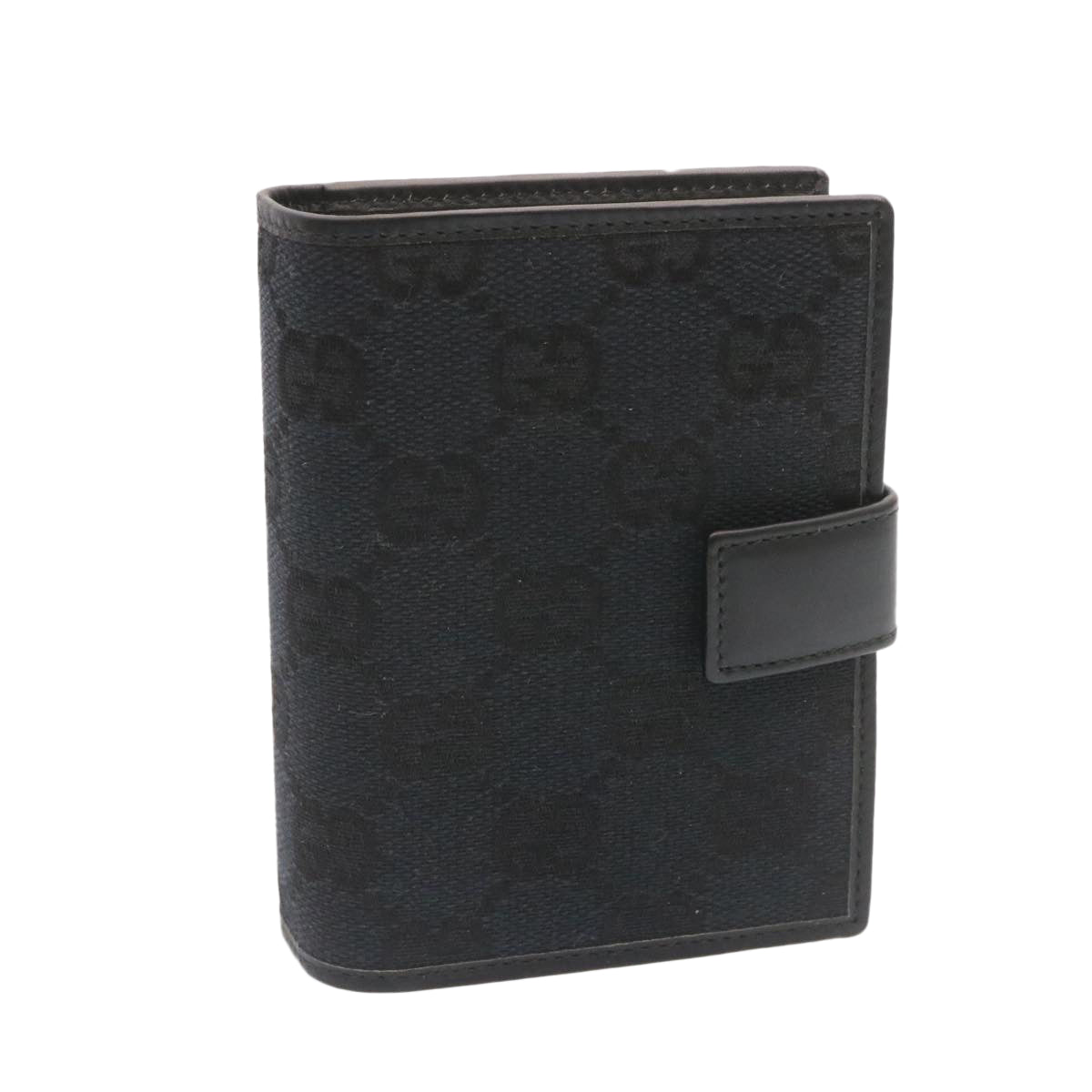 GUCCI GG Canvas Mini Notebook Cover Ballpoint Pen Black ds051