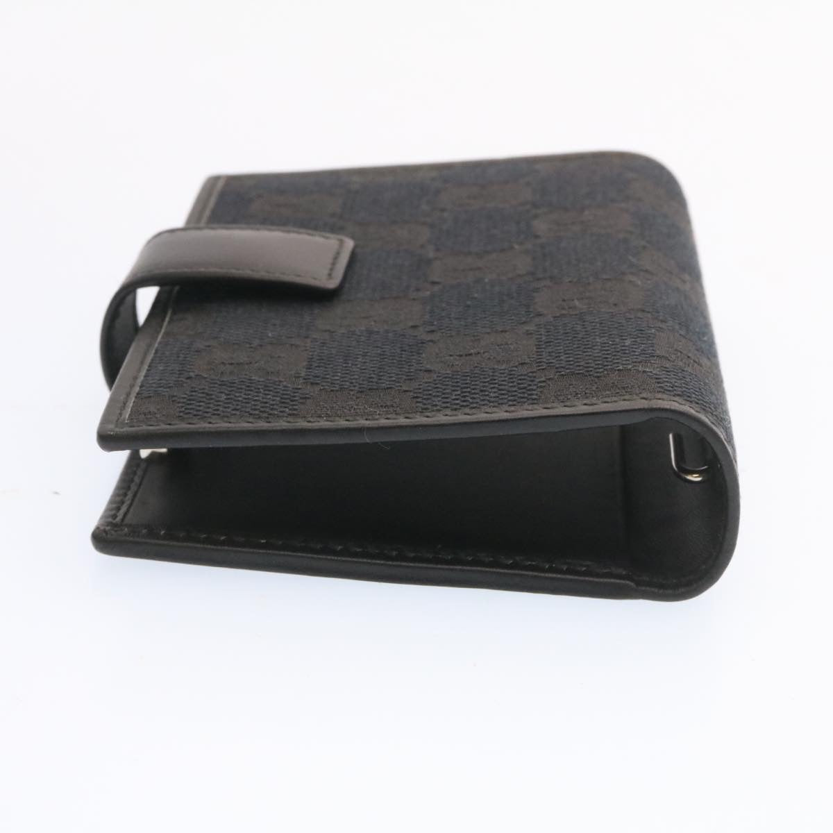GUCCI GG Canvas Mini Notebook Cover Ballpoint Pen Black ds051