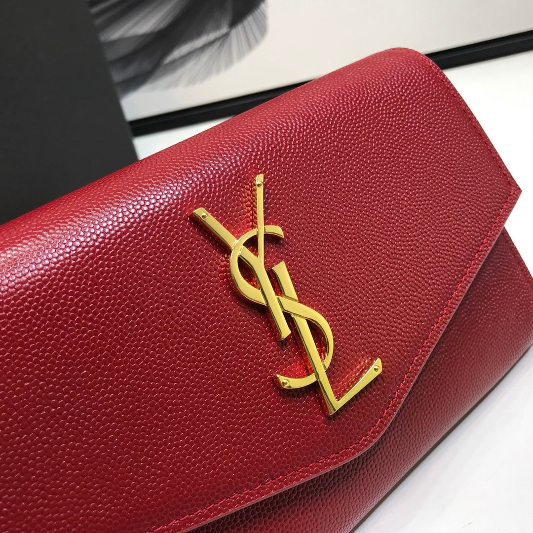 GLAMI Uptown Chain Wallet Red For Women 7.4in/19cm YSLÃ‚Â 