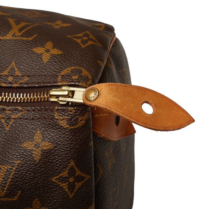 Louis Vuitton Monogram Speed 35 Handbag M41107 Brown PVC Leather  Louis Vuitton