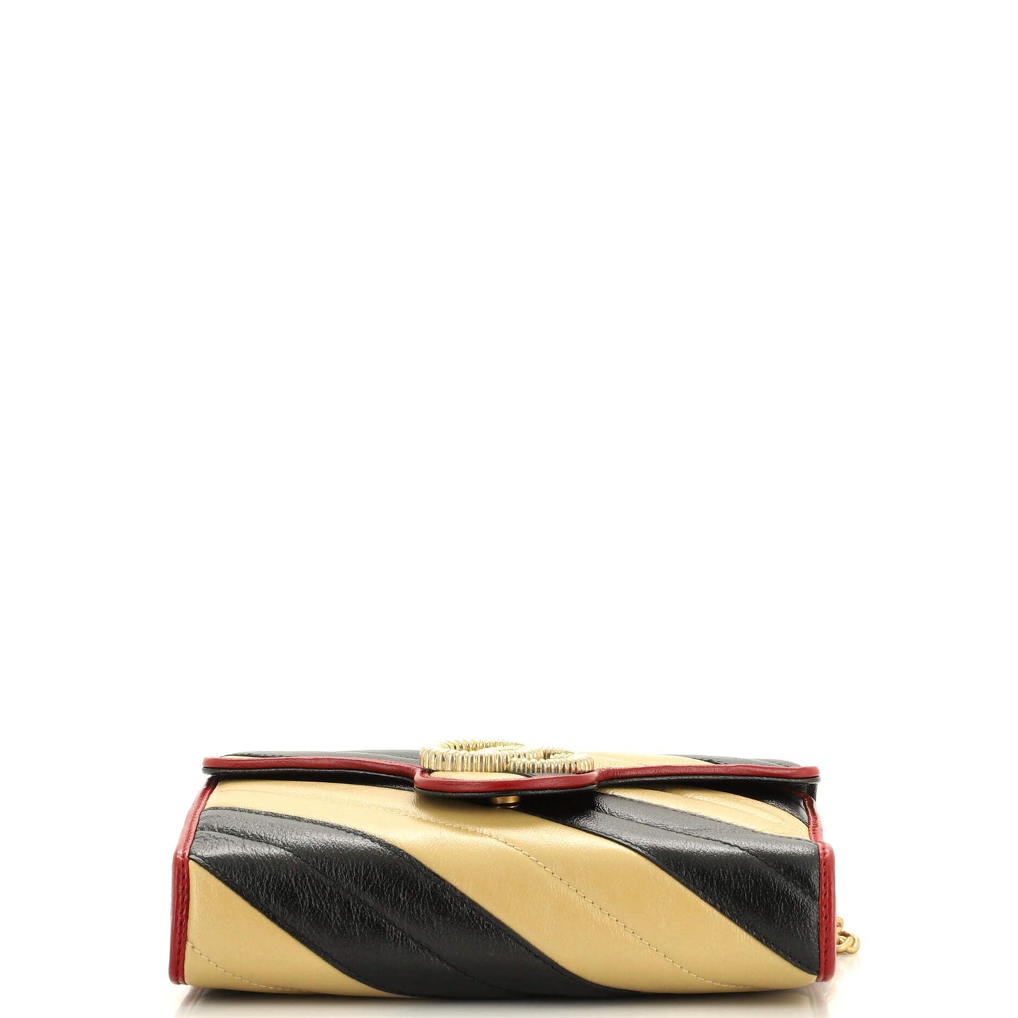 GG Marmont Chain Wallet Diagonal Quilted Leather Mini