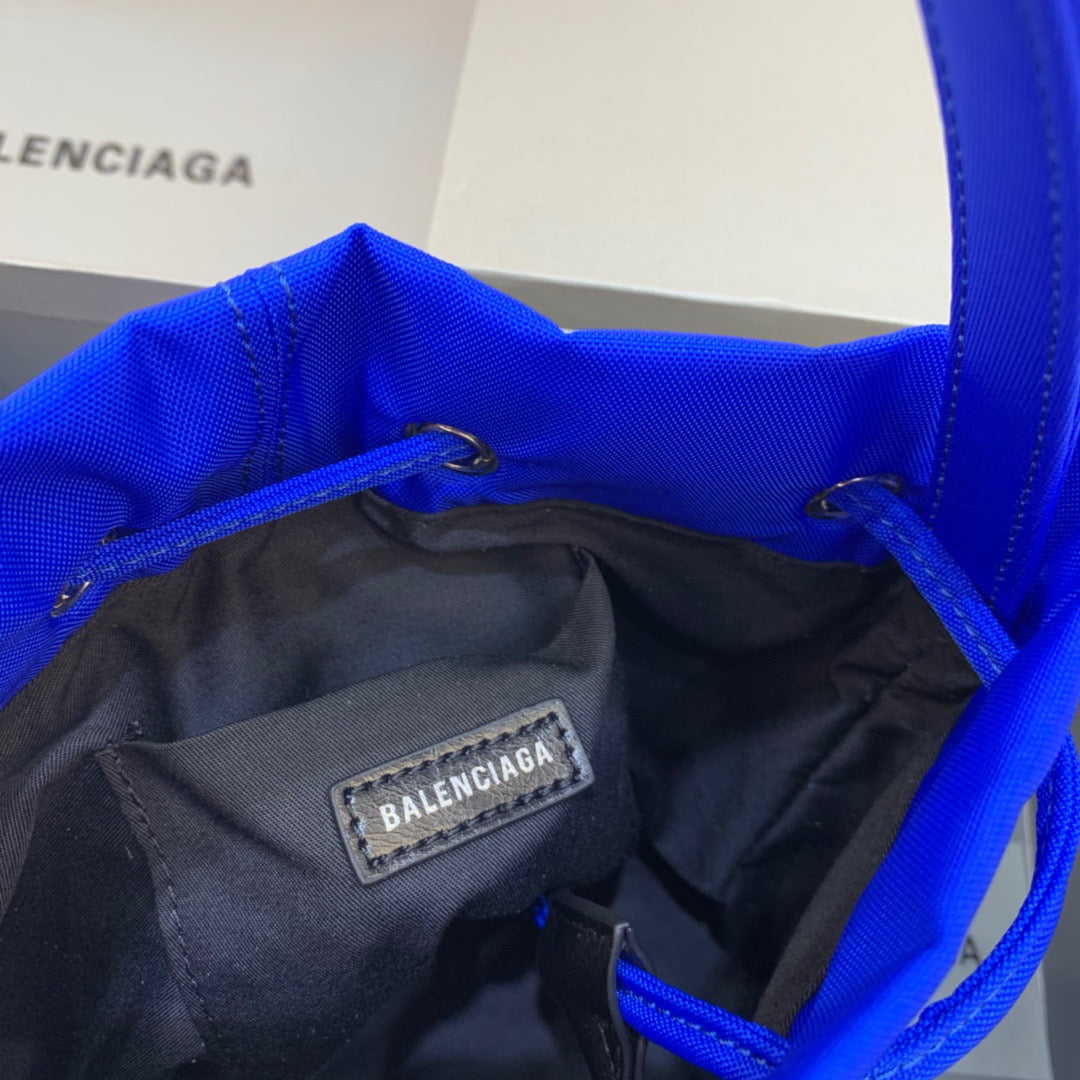 Balen Le Cagole MeGLAMIum Bucket Bag In Blue, For Women,  Bags 11.8in/30cm