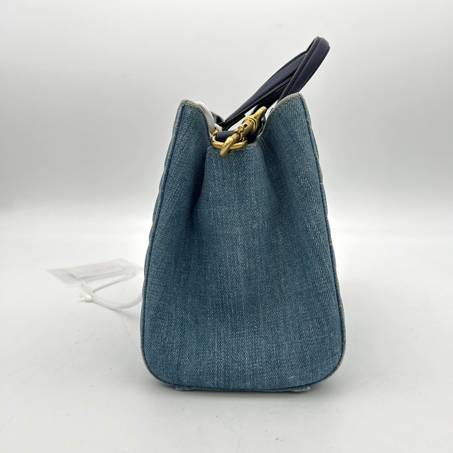 GLM-- Denim Matelasse Small Pearly GG Marmont Tote Blue LA26996