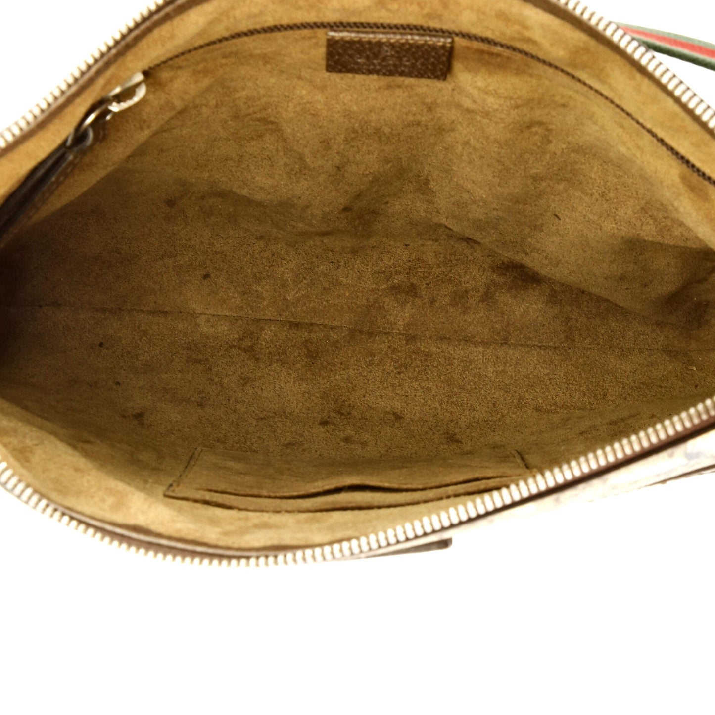 Front Zip Messenger Tian Print GG Coated Canvas Medium