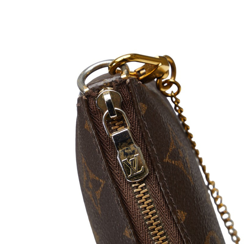 Louis Vuitton Monogram M58009  PVC/Leather Brown Ladies and Gentlemen