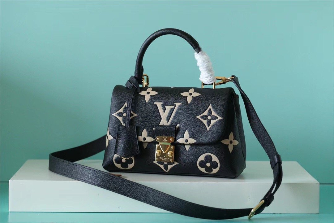 LV Madeleine GLAMI Monogram Empreinte Black For Women,  Shoulder and Crossbody Bags 9.4in/24cm LV M45978