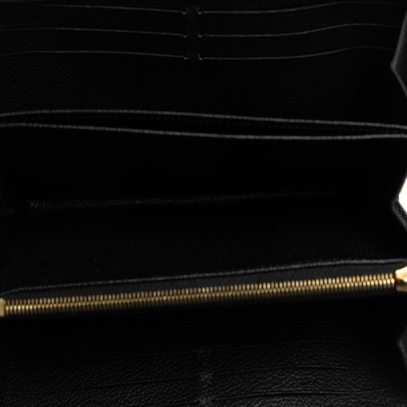 LOUIS VUITTON Louis Vuitton Monogram Amplant M64805 Long Wallet Carf/Laser Noir Black [Middle] Ladies