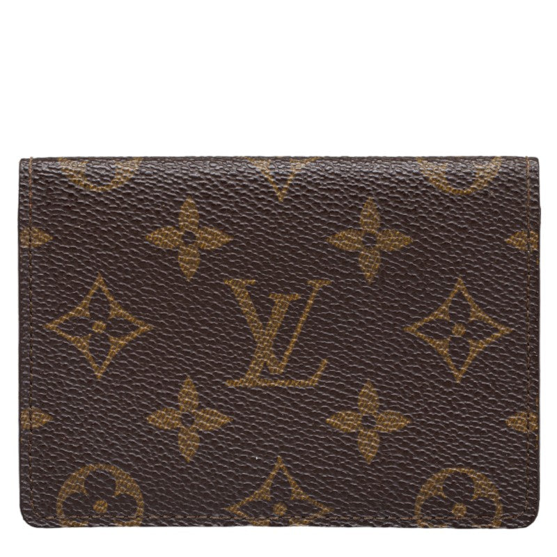Louis Vuitton Monogram Port 2 Cult Vertical Passcase M60533 Brown PVC Leather  Louis Vuitton