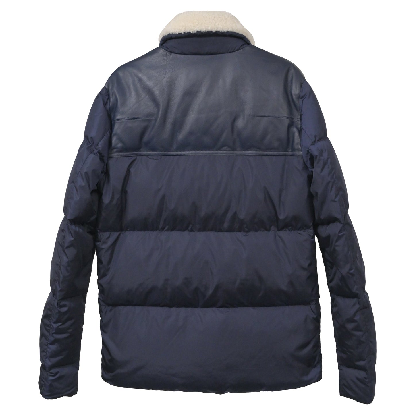 Dior Homme Goose Down Puffer Jacket in Blue Polyamide