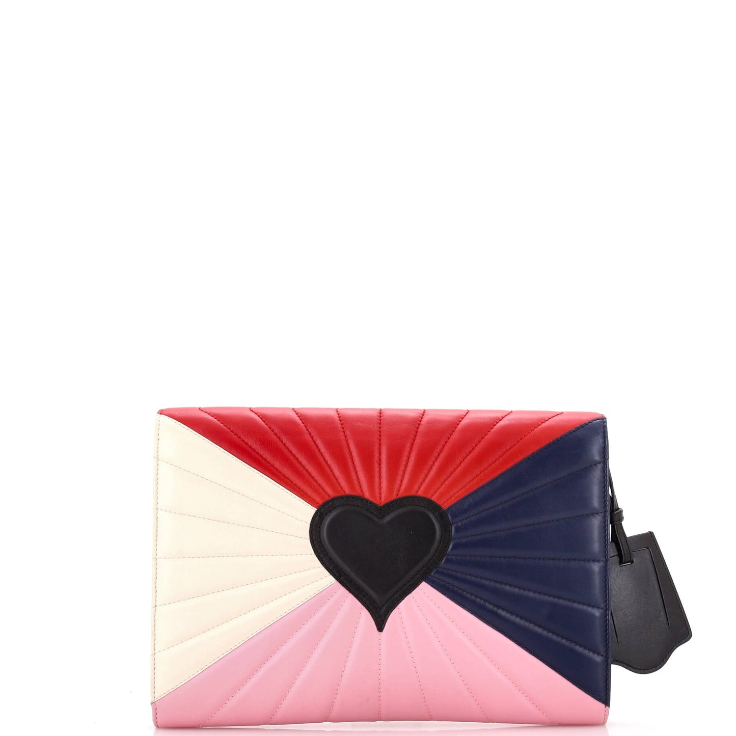 Queen Margaret Clutch Colorblock Leather