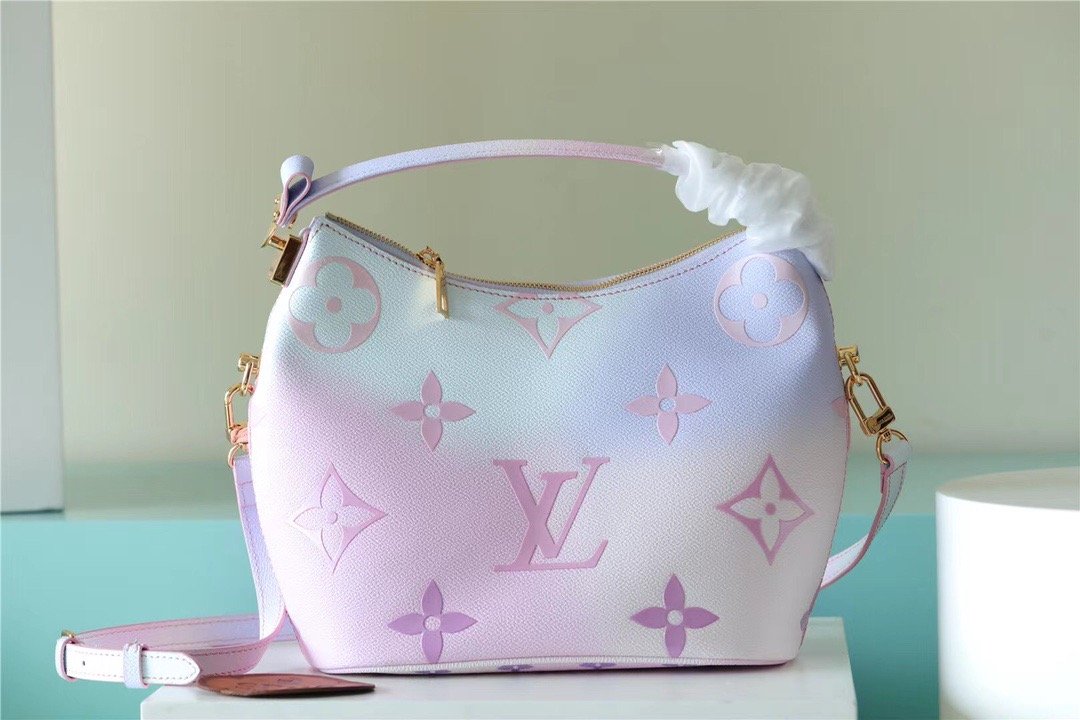 LV MarsGLAMIallow PM Hobo Bag In Monogram Canvas For Women 24cm/9.4 Inches Sunrise Pastel LV M46080