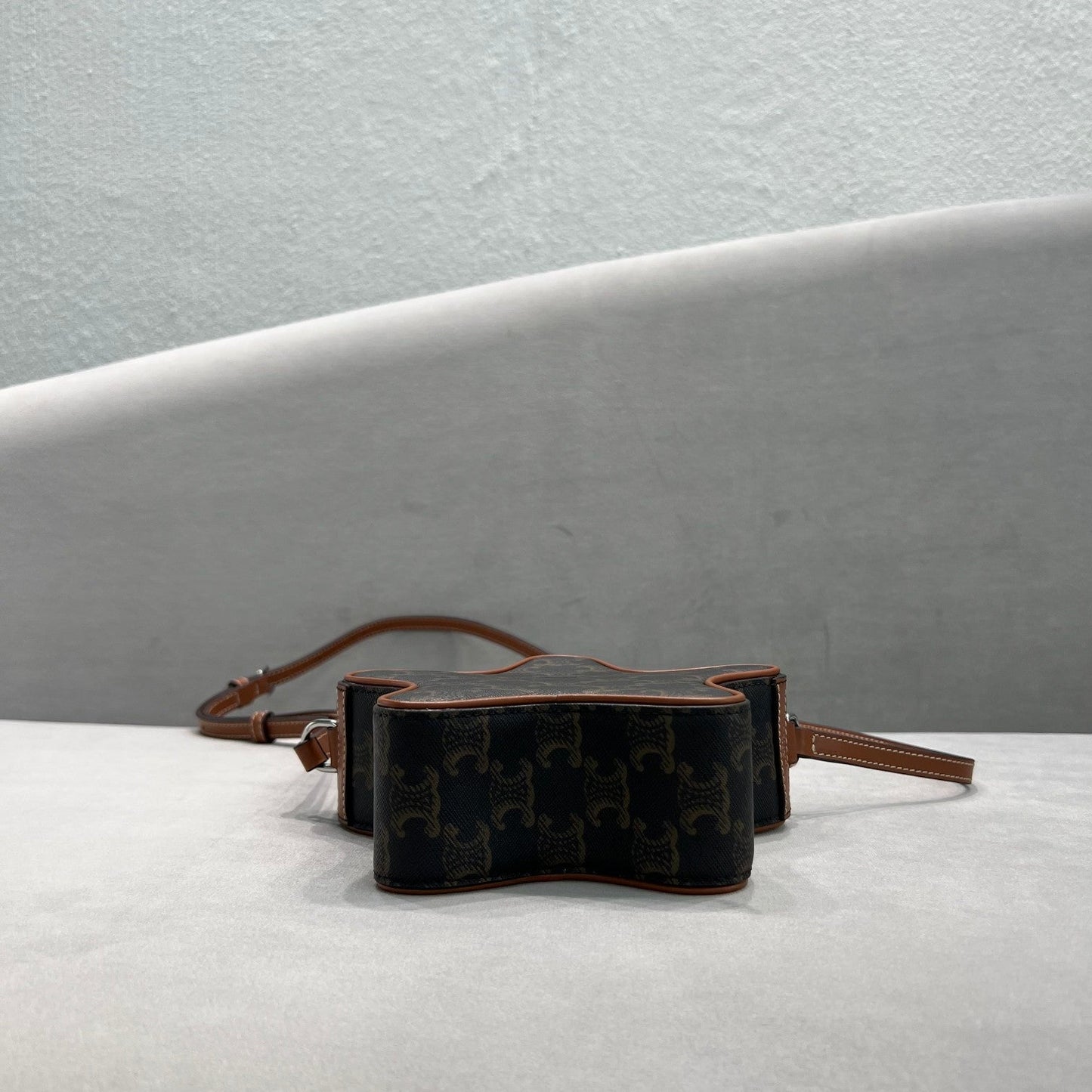 GLAMI Small Etoile In Triomphe Canvas Brown For Women 7in/18cm 198762BZJ.04LI