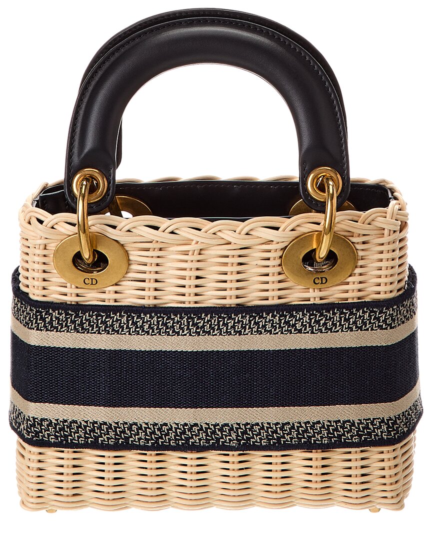 Dior Lady Dior Wicker Tote