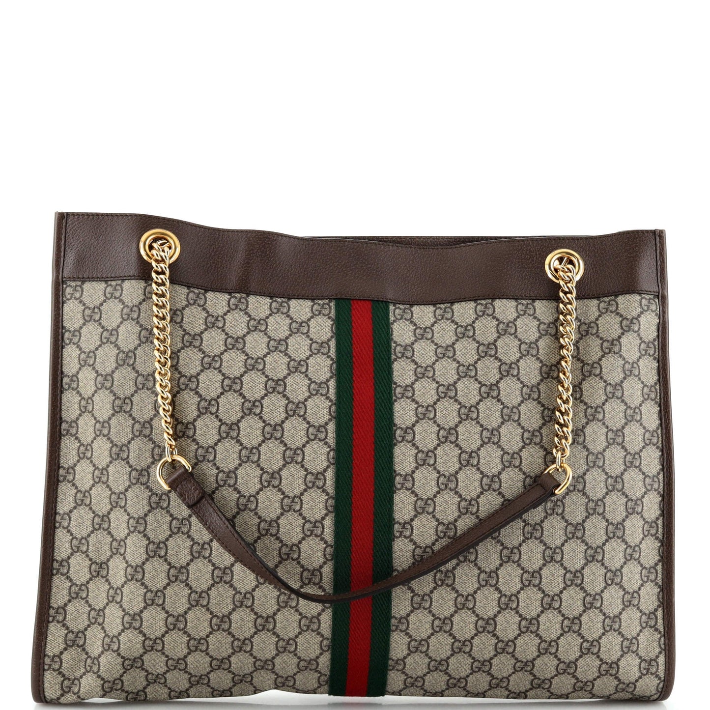 Rajah Chain Tote GG Coated Canvas Large