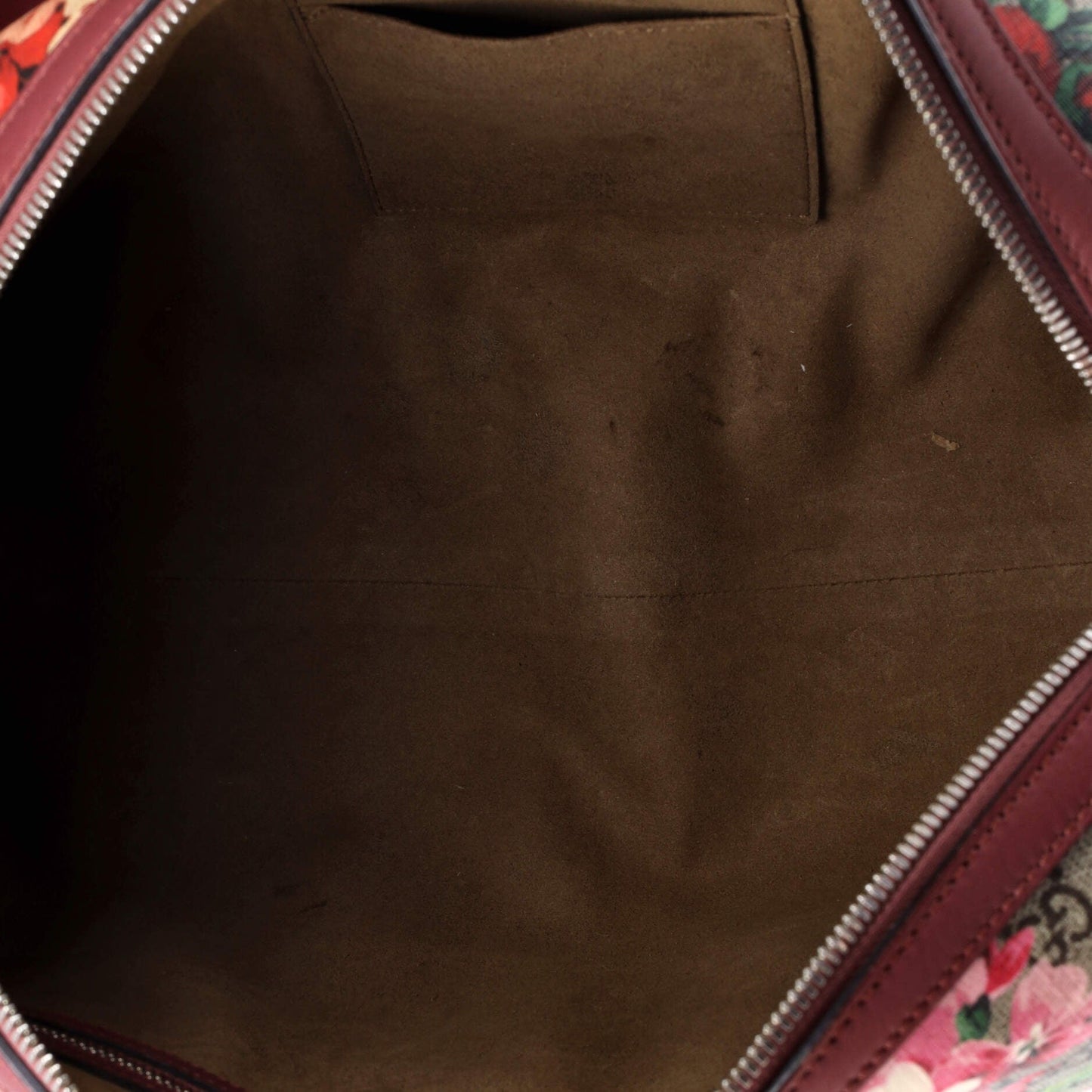 Convertible Boston Bag Blooms Print GG Coated Canvas Medium
