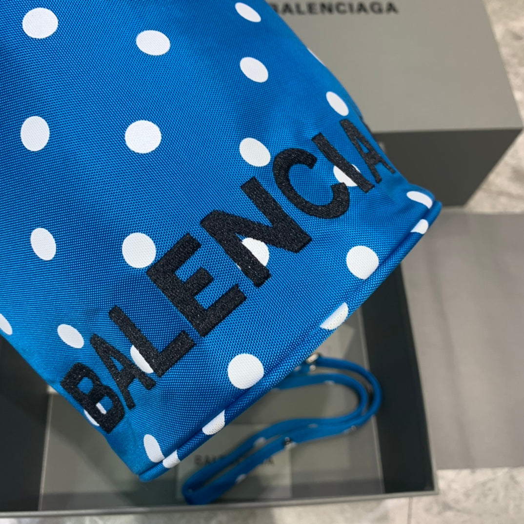 Balen Le Cagole MeGLAMIum Bucket Bag In Blue, For Women,  Bags 17.6in/45cm