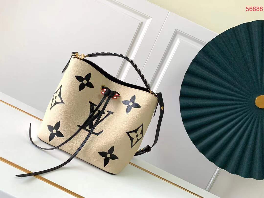 LV LV Crafty Neonoe MM Bucket Bag Creme For Women, WomenÃ¢â‚¬â„¢s Handbags, Shoulder Bags 10.2in/26cm LV M56889