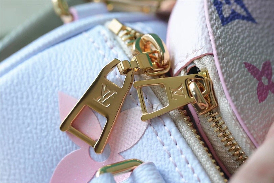 LV Papillon GLAMI Bag Classic Monogram For Women 20cm Sunrise Pastel LV M46078
