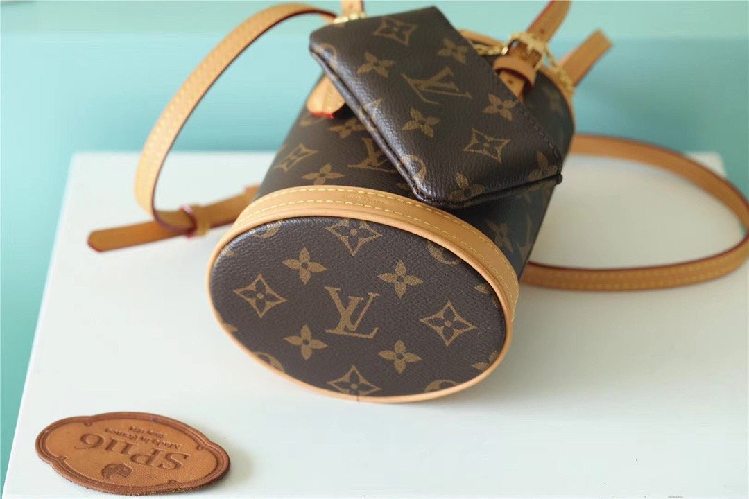 LV Nano Bucket Bag Monogram Canvas Brown For Women Brown 6.7in/17cm LVÃ‚Â 