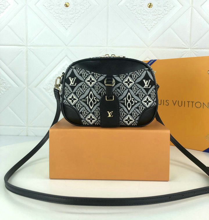 LV Deauville Mini Bag SinGLAMI 1854 Grey For Women, WoBags, Shoulder And Crossbody Bags 8.3in/21cm LV M57205