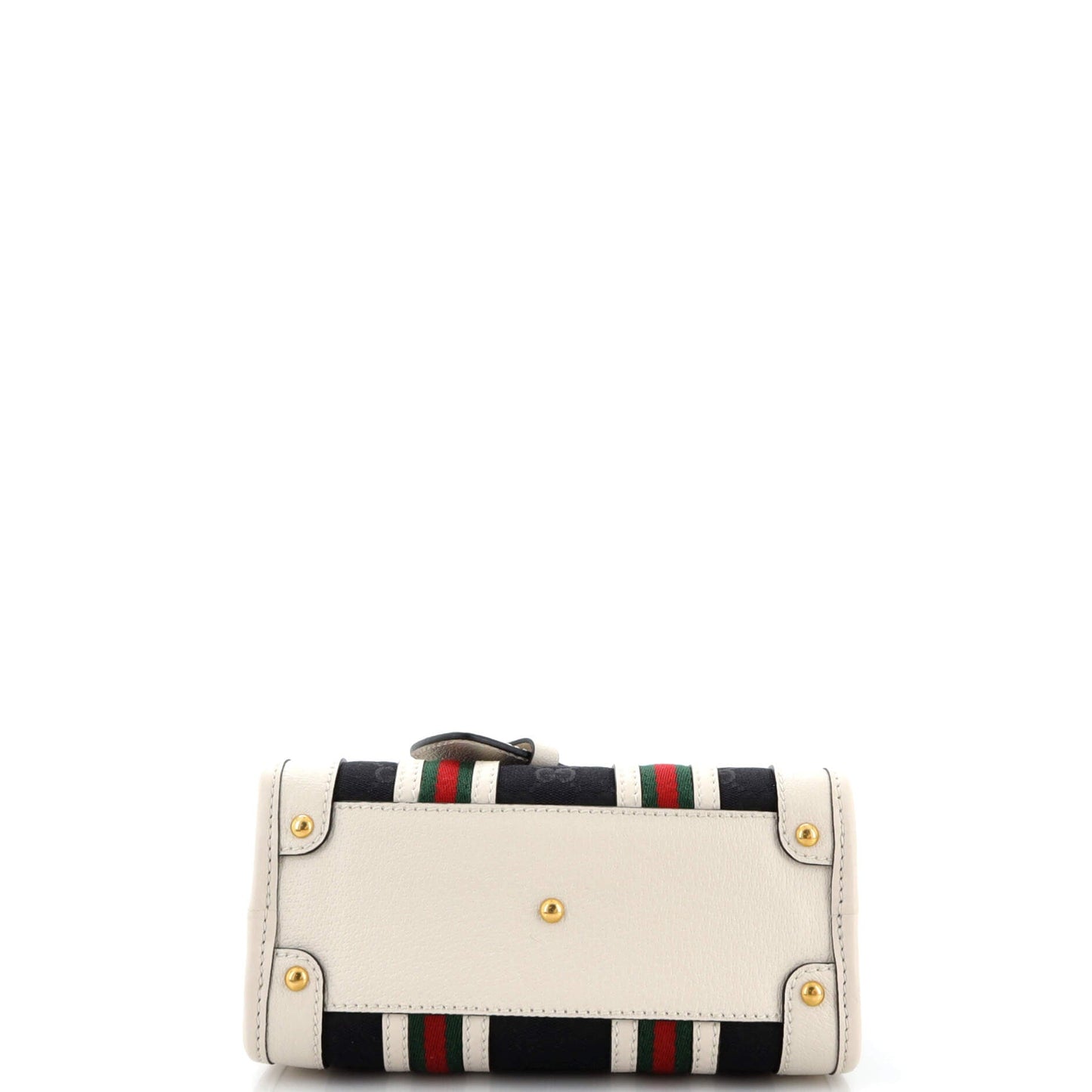 Bauletto Top Handle Bag GG Canvas and Leather Small