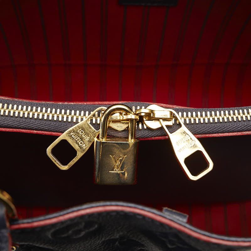 LOUIS VUITTON Montaigne MM in Monogram Amplant M42746 Marine Blue Red