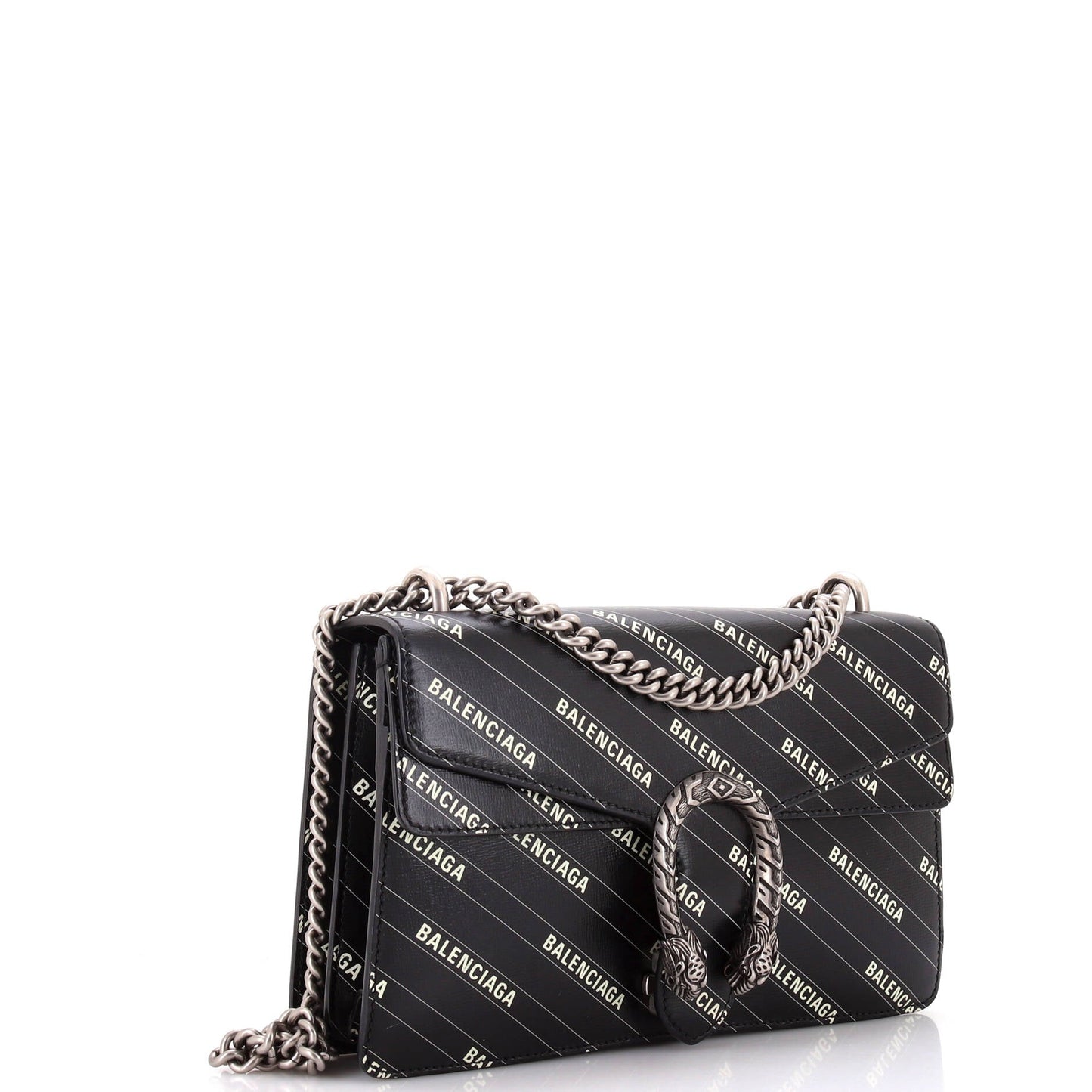 x Balenciaga The Hacker Project Dionysus Bag Logo Printed Leather Small