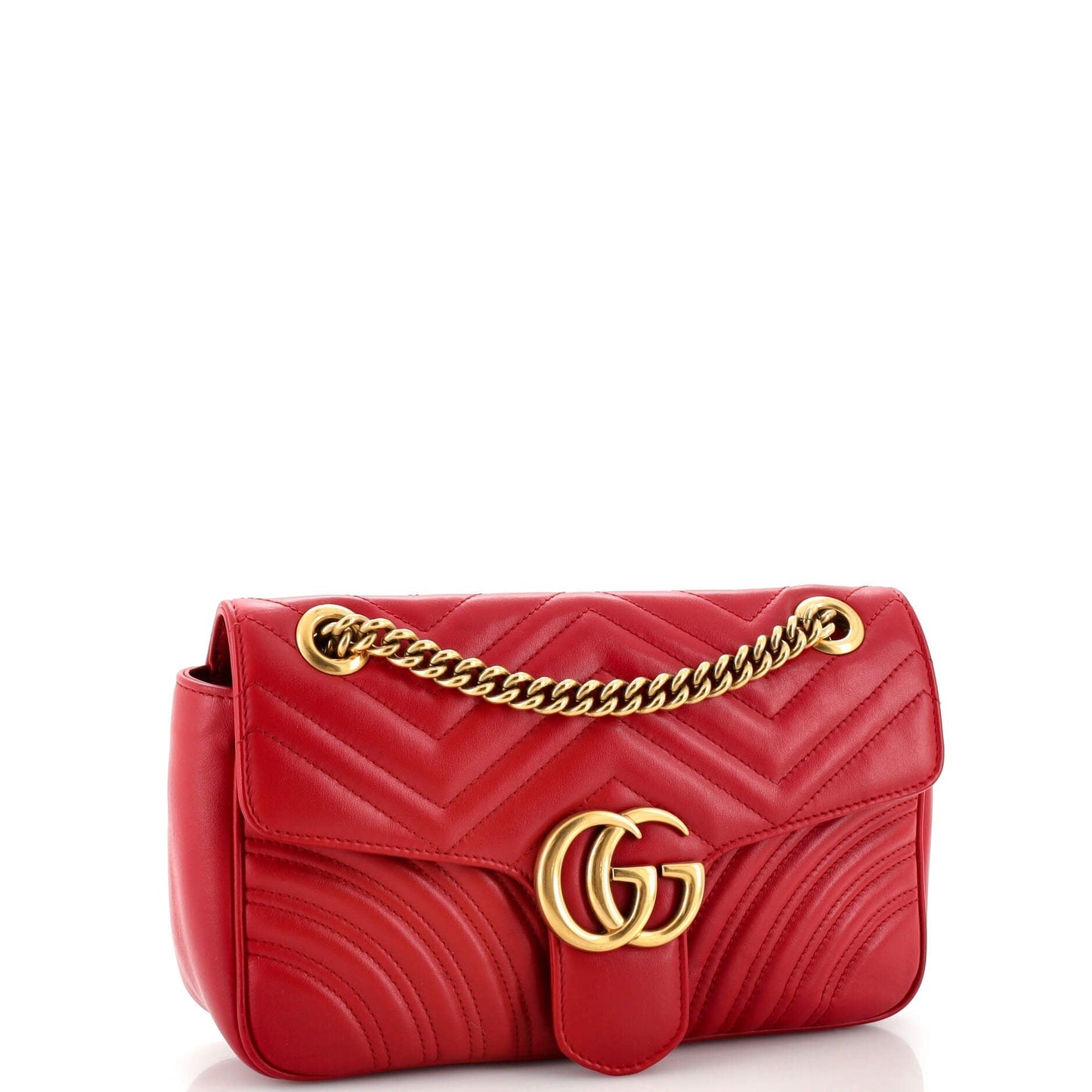 GG Marmont Flap Bag Matelasse Leather Small