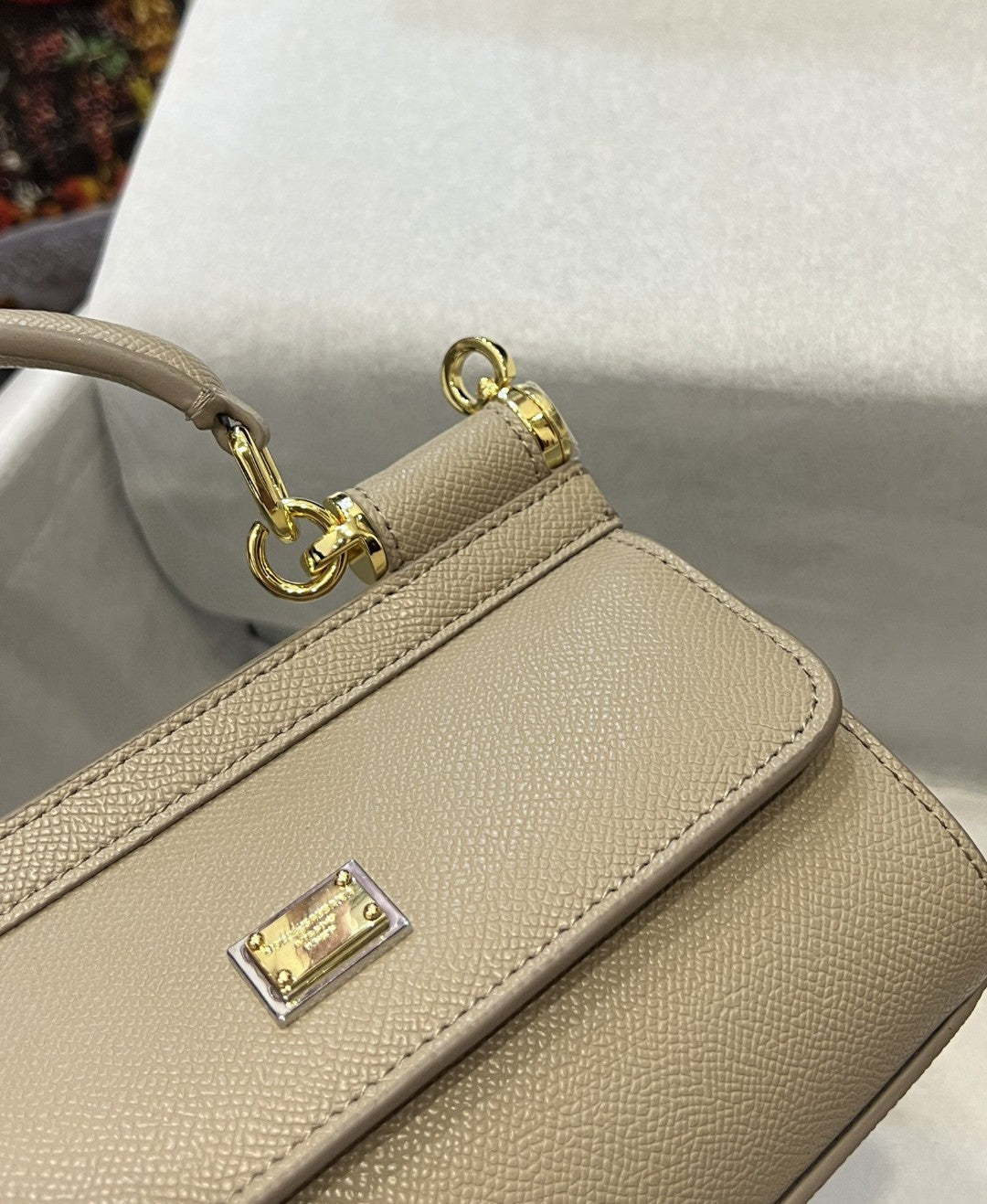 GLAMI Small Sicily Bag In Dauphine Beige For Women 7.5in/19cm GLAMI
