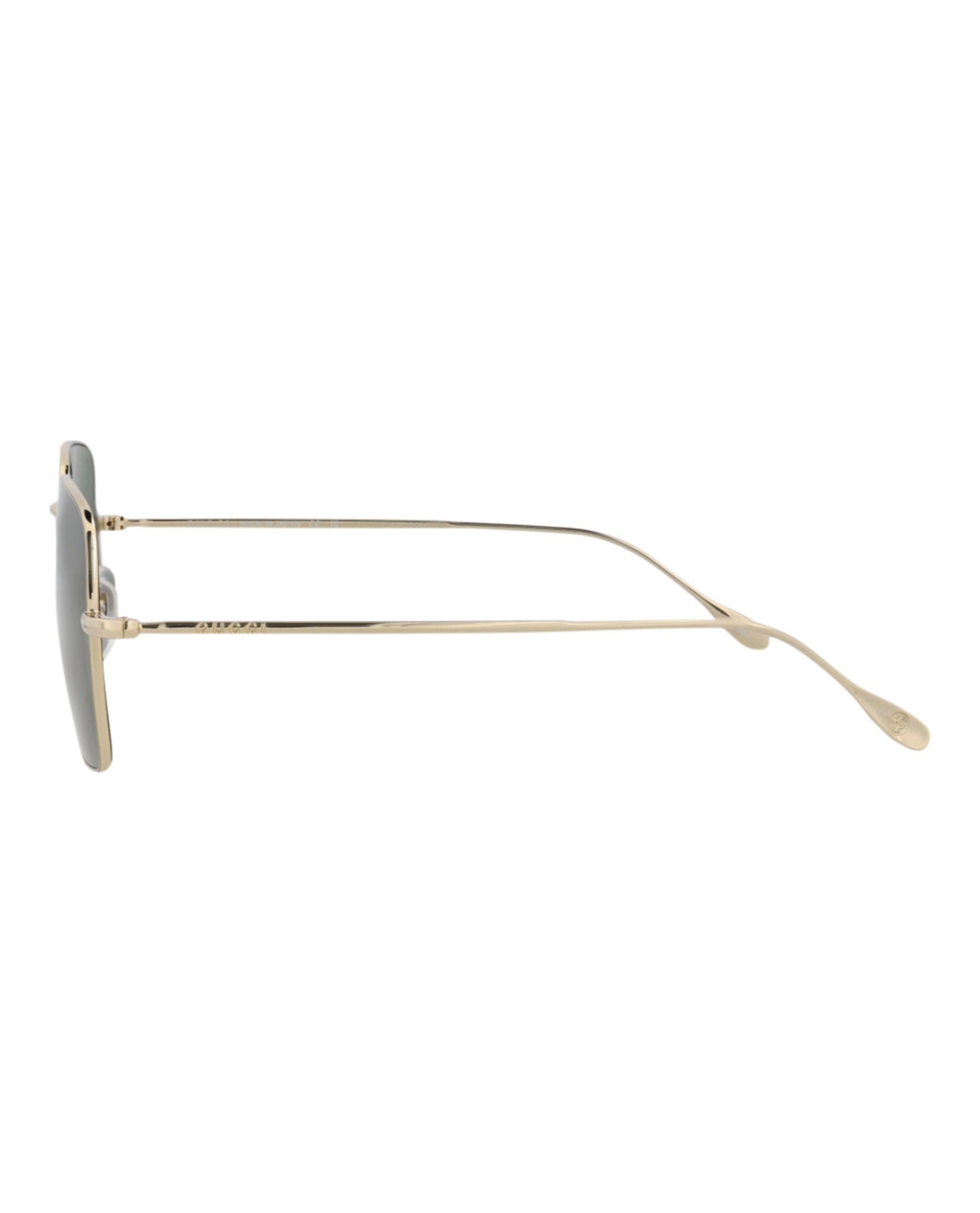 Square-Frame Metal Sunglasses