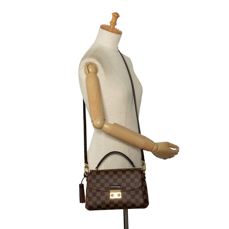 Louis Vuitton Louis Vuitton Damière N53000 Handbag PVC/Leather Brown