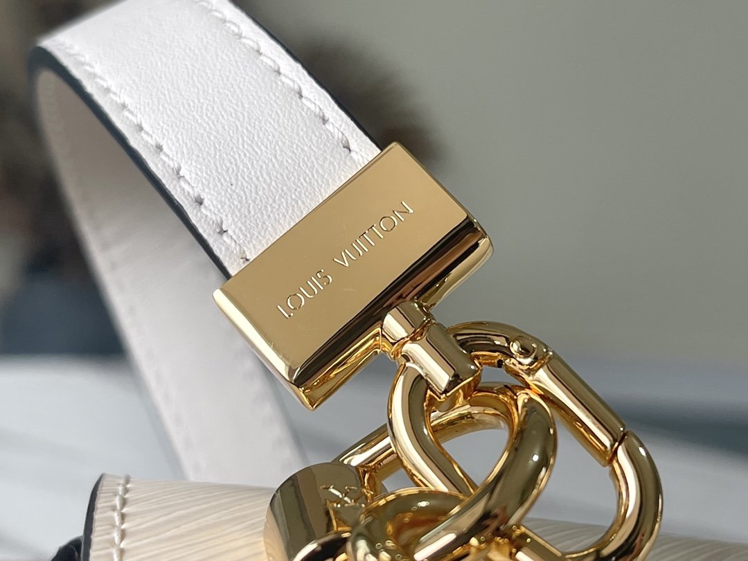 LV Twist MM Monogram GlamIower Quartz White For Women,  Shoulder And Crossbody Bags 9.1in/23cm LV M59403