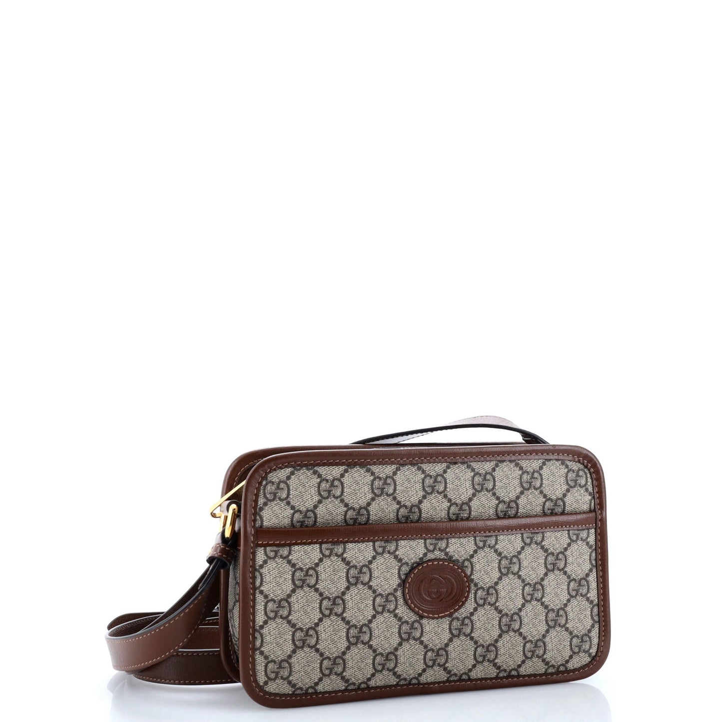 Interlocking G Patch Camera Bag GG Coated Canvas Mini
