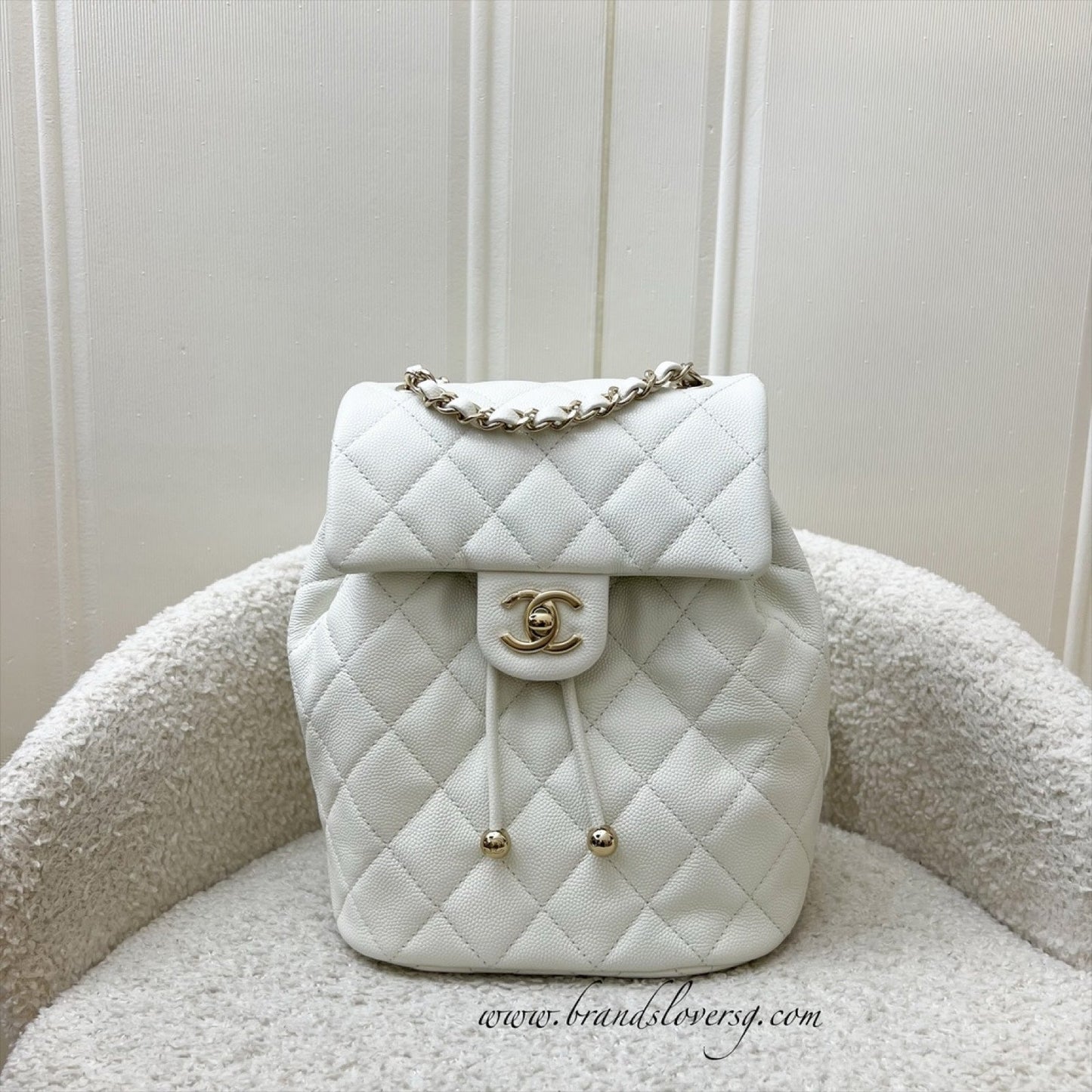 GLM-24S Urban Spirit Backpack in White Caviar and LGHW (Model: AS4058)