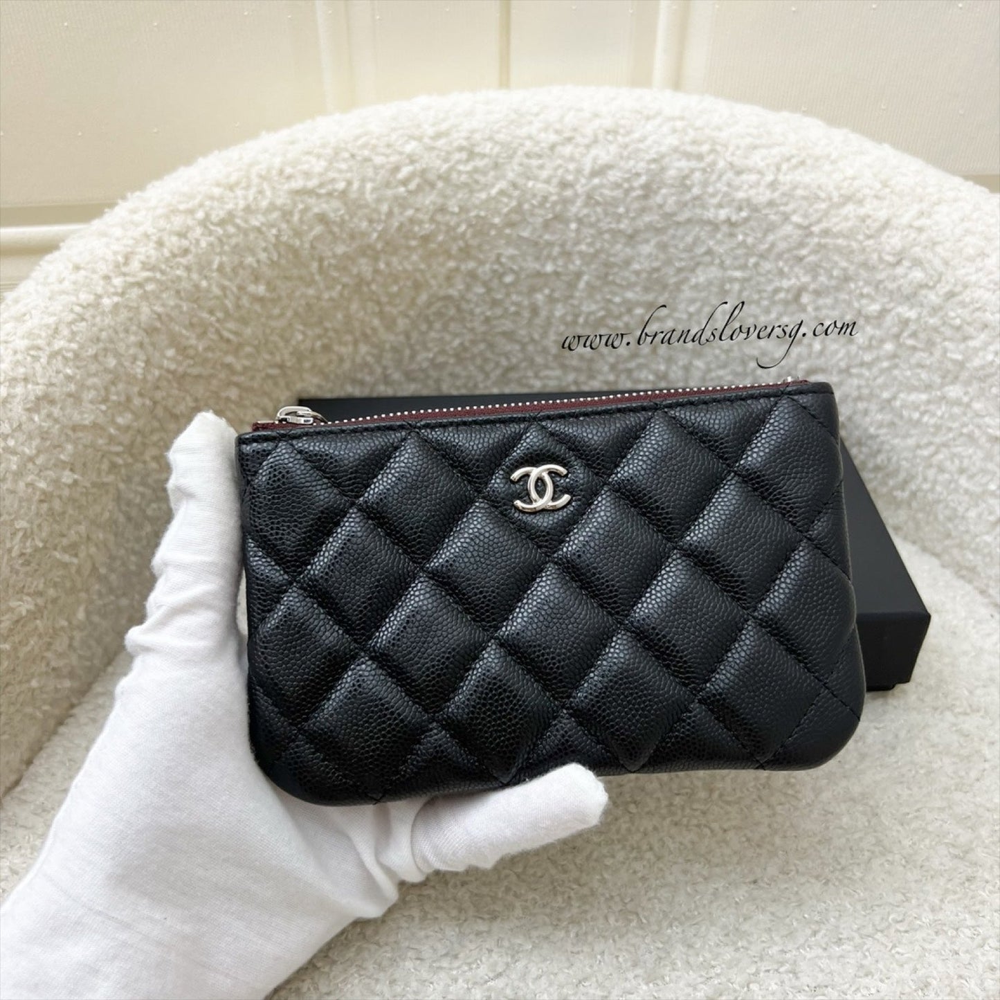 GLM-Mini O-Case / Pouch in Black Caviar and SHW (Model: A82365)