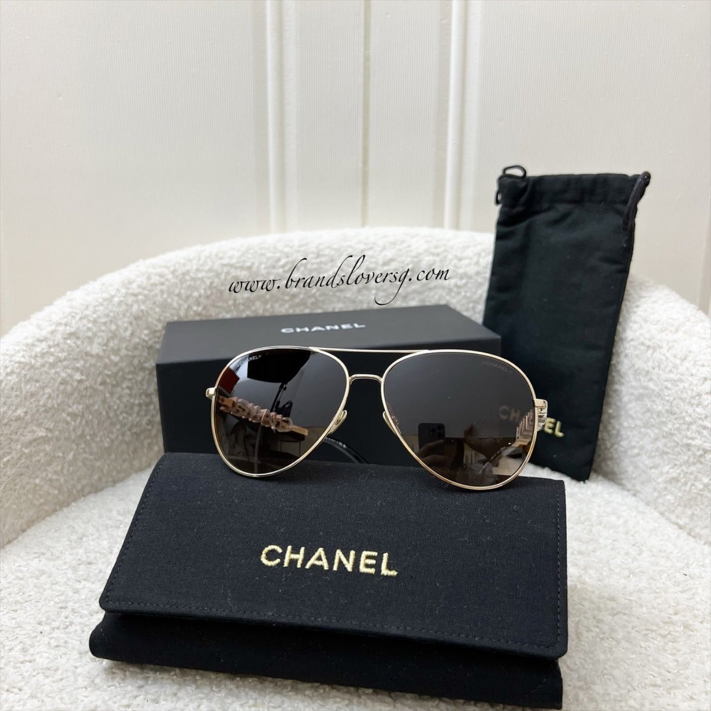 GLM-GLM-Logo Aviator Sunglasses
