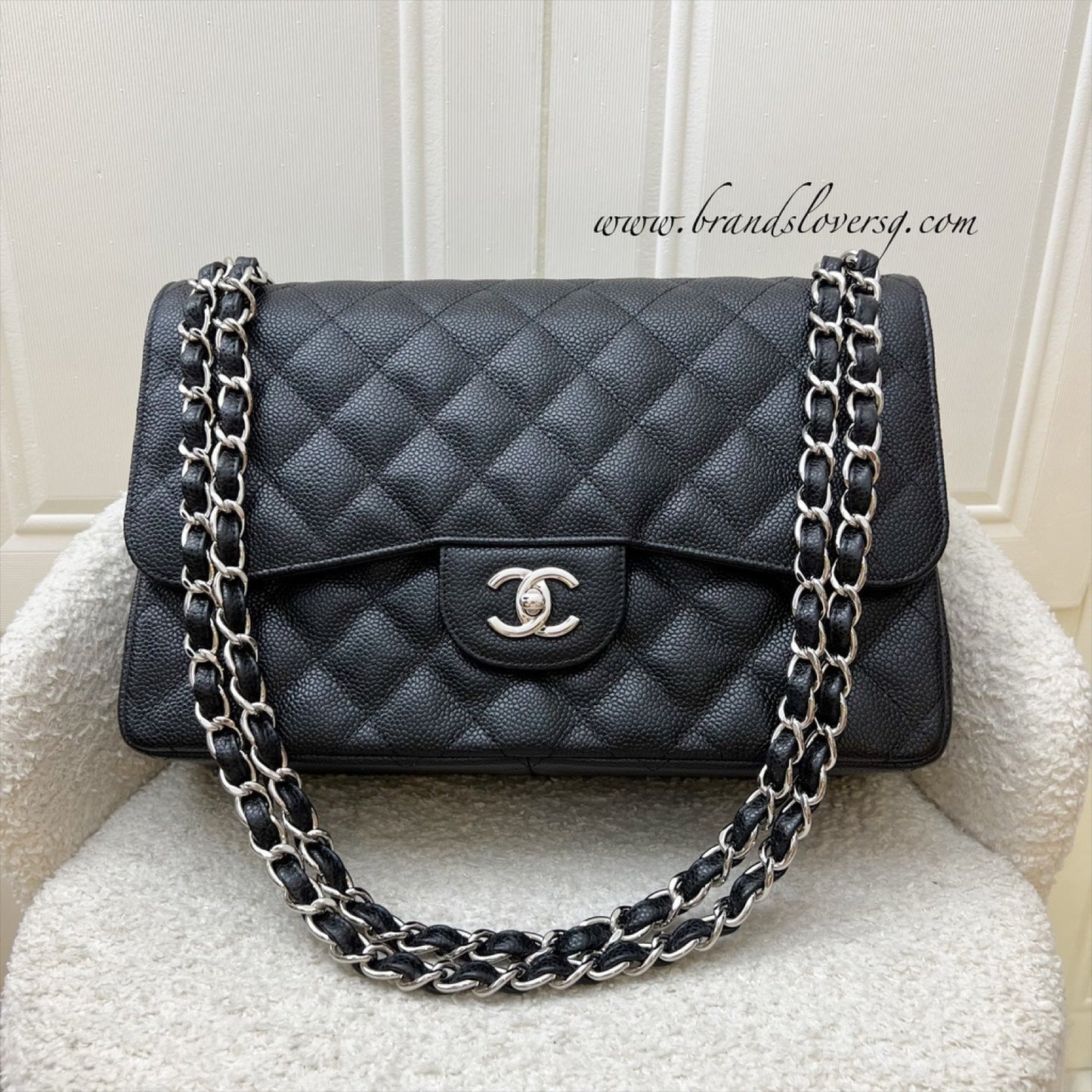 GLM-Jumbo Classic Flap DF in Black Caviar and SHW