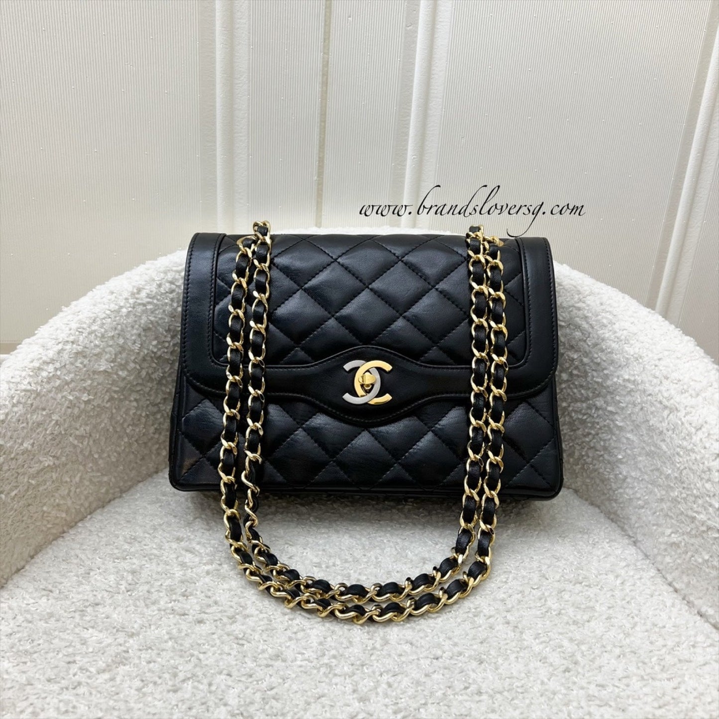 GLM- Seasonal Small Flap with 2-tone Turn Lock and 24K Gold-Plated HW