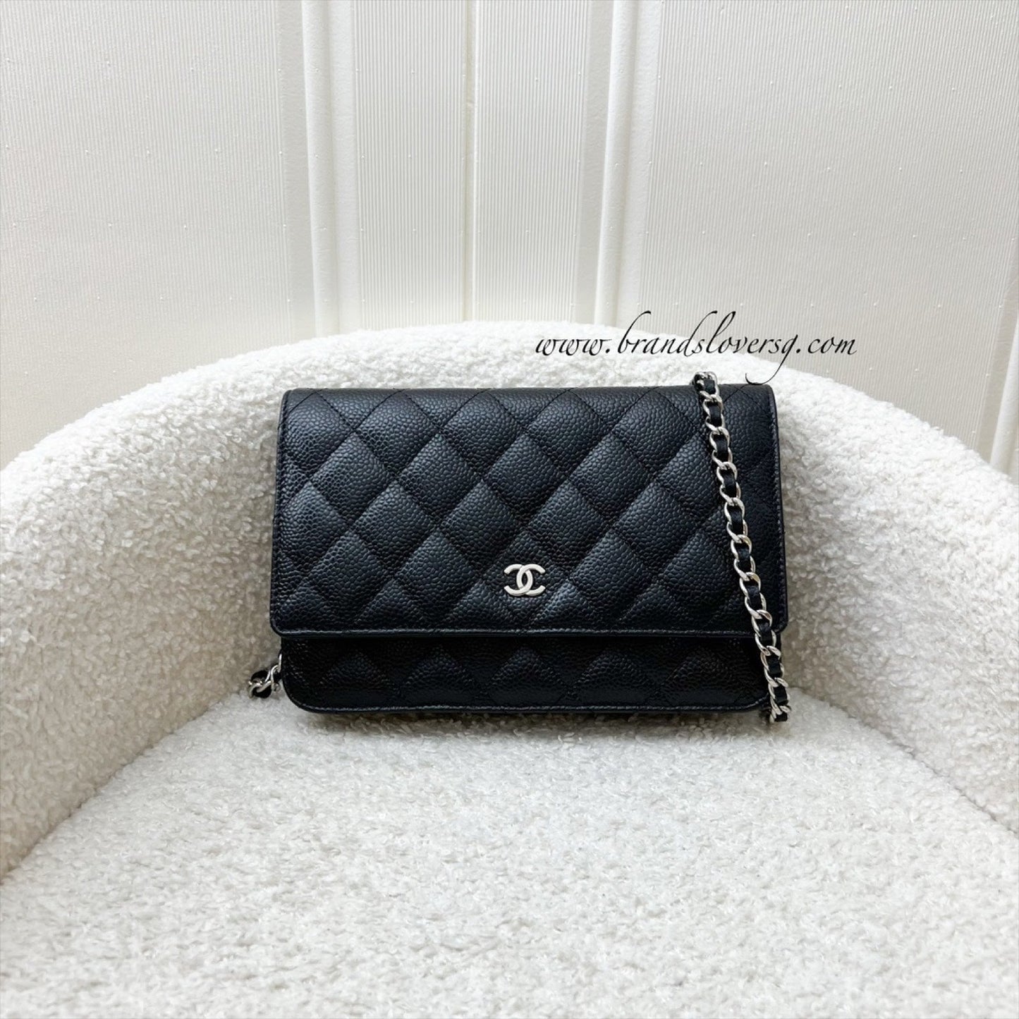 GLM-Classic Wallet on Chain WOC in Black Caviar and SHW (Model: A33814)