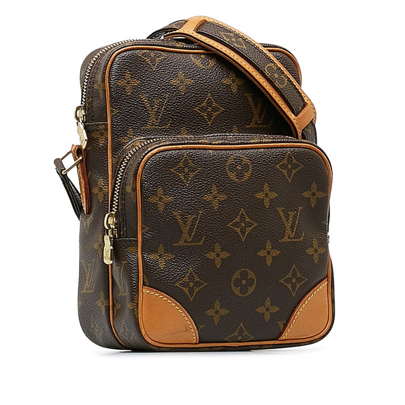 Louis Vuitton Monogram Amazon  Shoulder Bag M45236 Brown PVC Leather  Louis Vuitton
