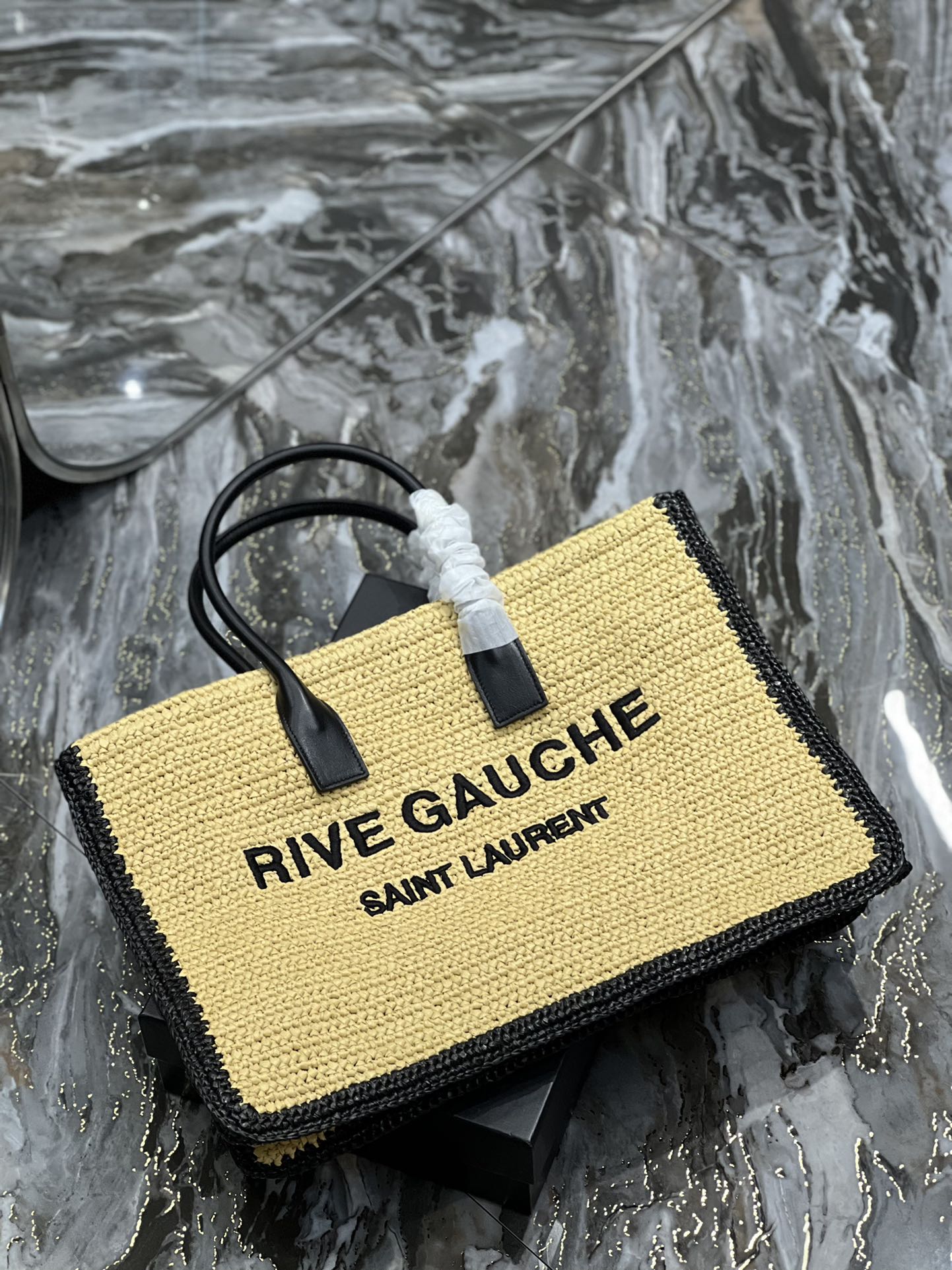 GLAMI Rive Gauche Tote Bag In Raffia For Women 18.9in/48cm YSL 685742GAAAG2099