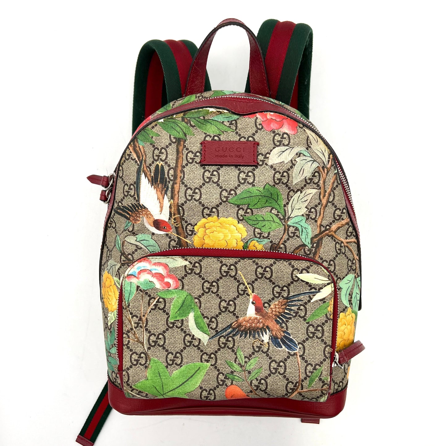 GUCCI Red GG Supreme Canvas Tian Eden Backpack Small LA26013
