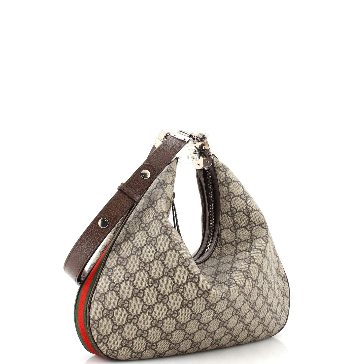 Attache Shoulder Bag GG Coated Canvas Large