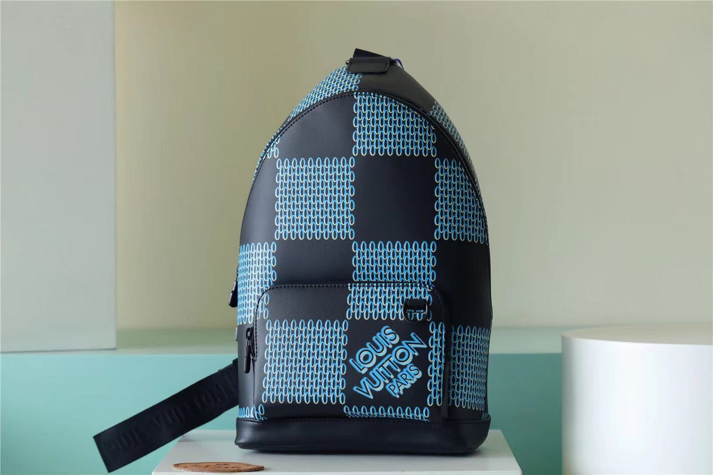 LV RaGLAMIr Damier Spray Blue For Men, Backpacks 16in/41cm LVÃ‚Â 