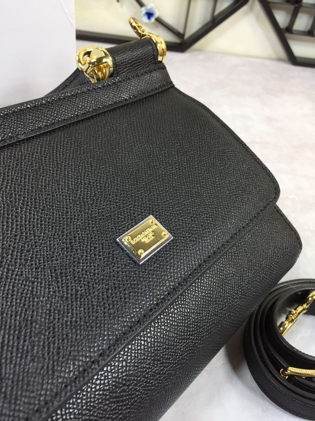 GLAMI MeGLAMIum Sicily Handbag In Dauphine Black For Women 10.2in/26cm GLAMI Ã‚Â GLAMI4347A100180999